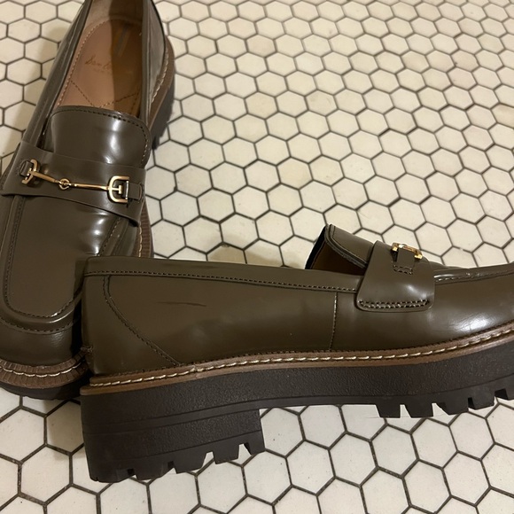 Sam Edelman Olive Green Lug Sole Loafers - Picture 4 of 4